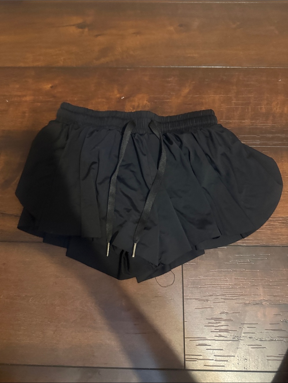 Amazon Girls Black Athletic Skort Shorts with Drawstring
